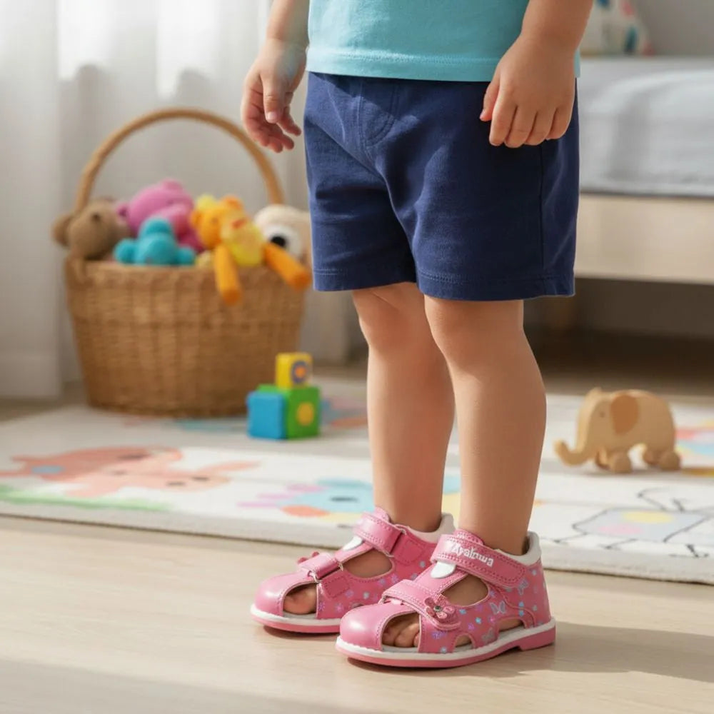 BUTTERSTEP™ – Sandales bébé fille premiers pas | Confort doux & maintien sécurisé