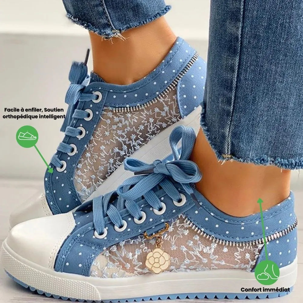 FLOREA™ – Basket décontractée femme | Confort quotidien & style élégant