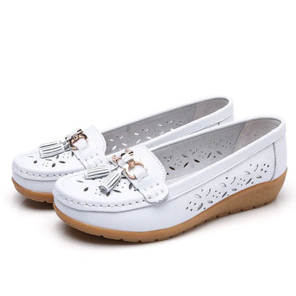 SERELA™ - mocassin femme cuir tres souple - Confort Absolu & Élégance Garantie