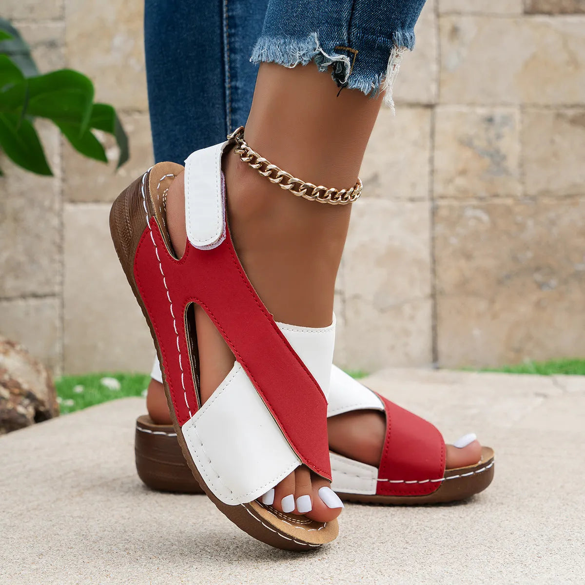 Sandales Orthopédiques Femme Confort Anti-Douleur