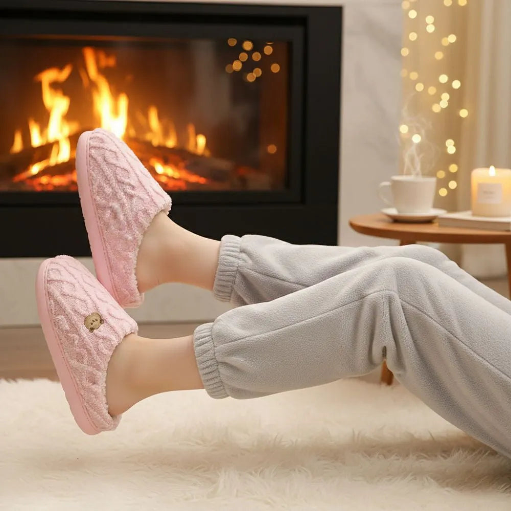 COCOONI™ – Pantoufle hiver femme | Confort cocooning & chaleur douce