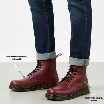 AXELON™ – Botte style Martin orthopédique | Confort optimal & maintien quotidien