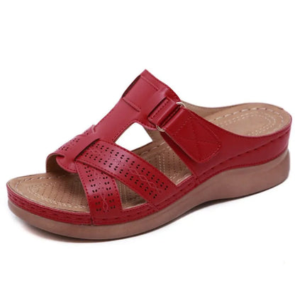 Sandales femme confort orthopédique ÉLORA™ – Maintien, stabilité & style élégant