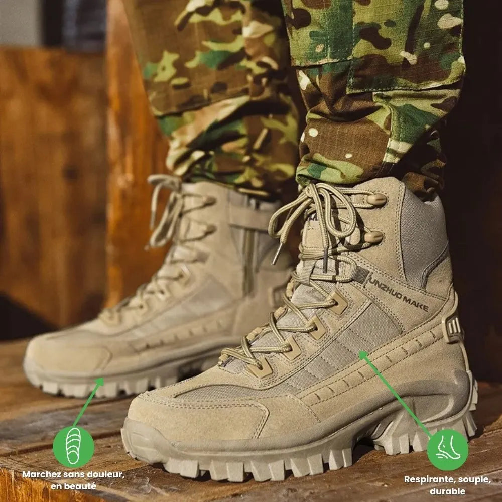 FORTRAX™ – Botte militaire homme robuste et confortable | Maintien & stabilité